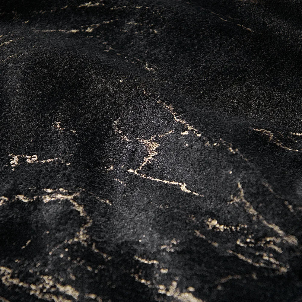 BLACK GOLD MARBLE CURTAIN