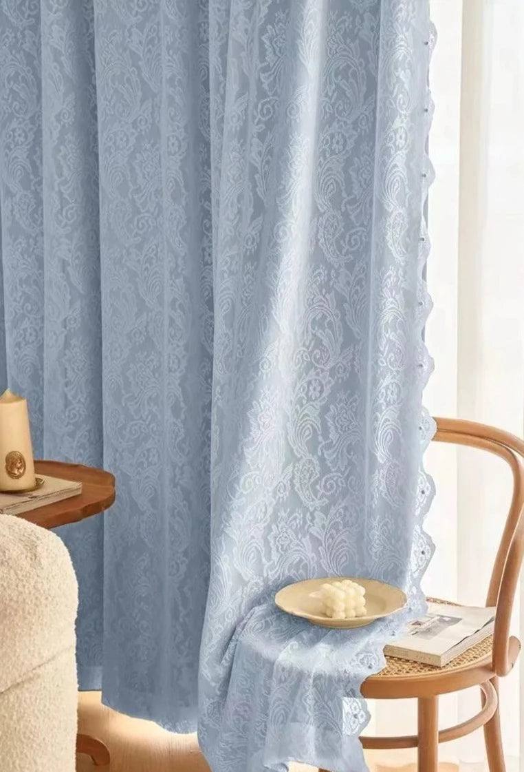 DOUBLE BLUE CURTAINS 